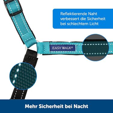 PetSafe Easy Walk Deluxe - шлейка для собак, нейлонова, чорна, розмір M (1 шт.)