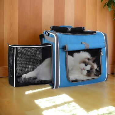 Рюкзак для собак - переноска на велосипед | Рюкзак-переноска для тварин для прогулянок та подорожей | З регулюванням вентиляції