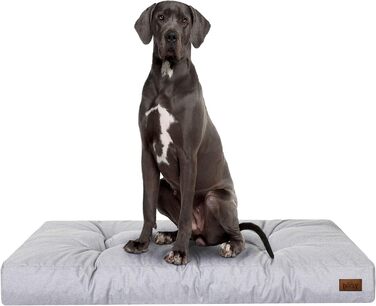 Крісло-ліжко для собак, прямокутне, 130 x 100 см, колір: сірий (пепельний)