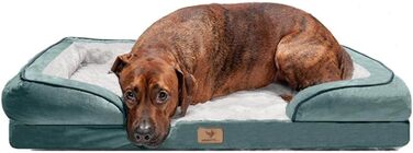 Ортопедичне собаче ліжко Traumreiter для великих та середніх собак, 135x100 см, зелене