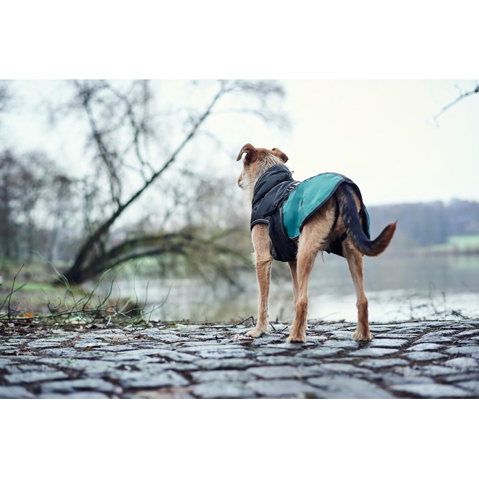 HUNTER Hundemantel Uppsala Allrounder: водонепроникний, вітрозахисний, знімний підклад, розмір 35, антрацит/петроль