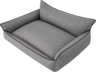Килимок для собак, лежанка для тварин, лежанка-подушка, лежанка для собак, матрац для собак, софа для тварин, XXXL - 132 x 106 см, графітовий колір, екологічний матеріал