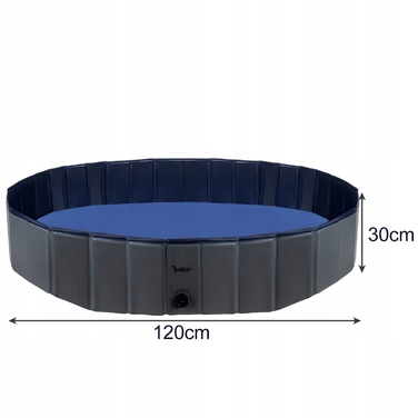 Складальний садовий басейн для собак XXL 160x30 см — великий манеж для купання тварин