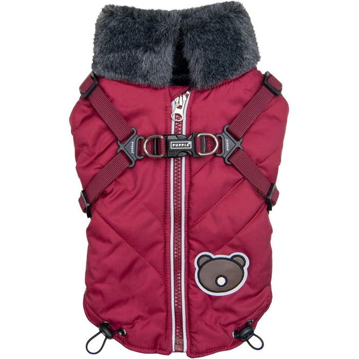 Пуловер Puppia Isolde для собак, з коміром-стійкою та блискавкою, з інтегрованим повідком, зелений, розмір M, зелений (виноградний, XX-Large)