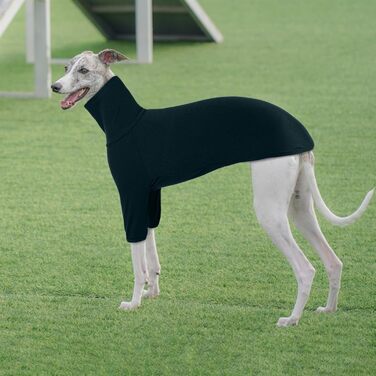 Пуловер з коміром-стійкою для гончих собак Windhund, зимовий одяг, тепла куртка для гончих, одяг для собак середнього розміру, светр для собак (3XL, темно-зелений)