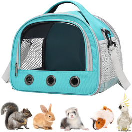 Транспортний бокс для котів, кроликів та морських свинок 30x27x21 см, з плечовим ременем, м'який, для кошенят, кроликів, морських свинок