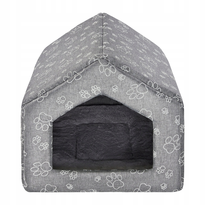 Будиночок для собак та котів L CLAW з м'яким хутром