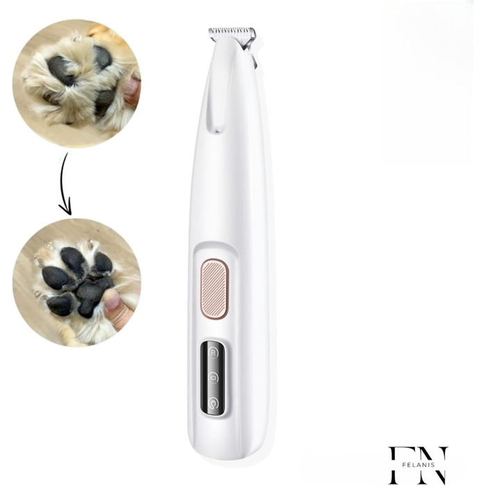 Машинка для стрижки кігтів PawTrim Pro - професійний догляд за лапами тварин. Бездротова, з LED-підсвічуванням, біла