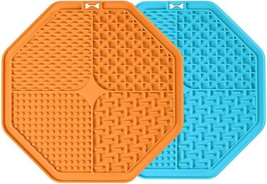 Лежанка-заспокійлива для собак з присосками (2 шт.) - блакитний та помаранчевий кольори