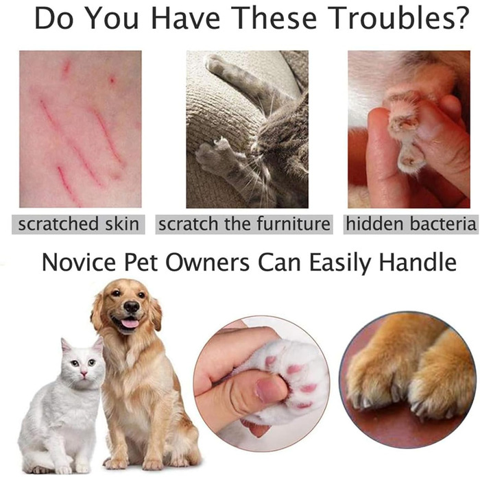 Тример для нігтів домашніх тварин: для котів, кроликів, цуценят та інших дрібних тварин, безпечний та гострий, зелений