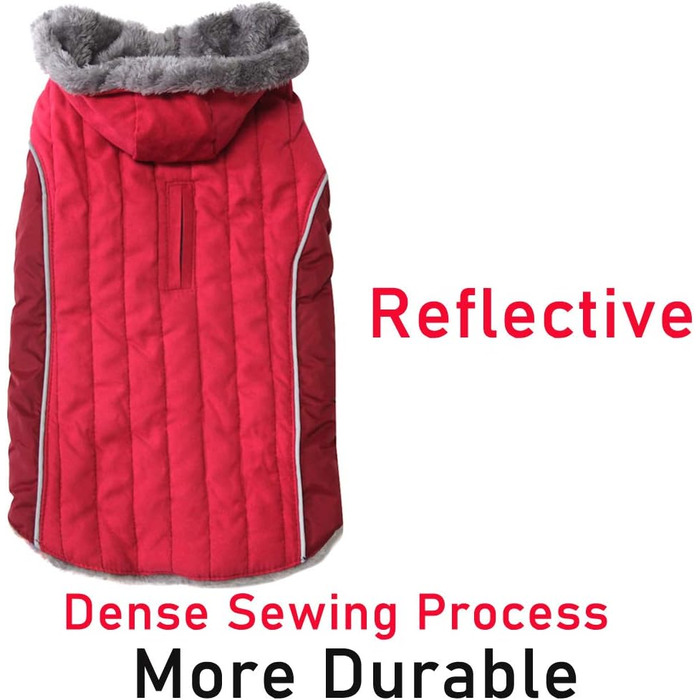 Світшот для собак з капюшоном з флісу, середнього розміру, дуже теплий, розмір L, Зелений (XX-Large (Упаковка з 1), Червоний)