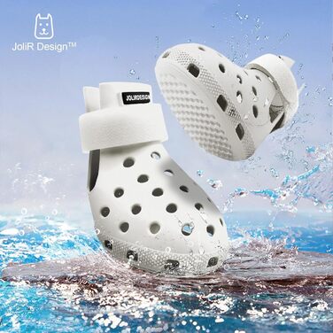 Чоботи для собак: захист лап, водонепроникні, зручні, дихаючі, неслизькі, легко миються. Ідеальні для літа та зими (S, білий)