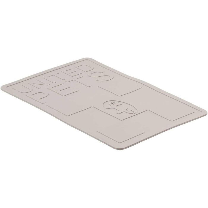 Підкладка під годівницю для собак та котів Mustafà Design, Італія, M, сірий, антиковзаюча