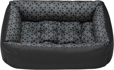 Лежак для собак SuperKissen24 Louis Black XL – м'яке, велике, пране, для малих, середніх і великих порід
