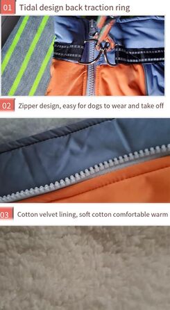 Водонепроникна зимова куртка для собак, тепла флісова жилетка, повсякденний зимовий одяг для собак, цуценят, C 14