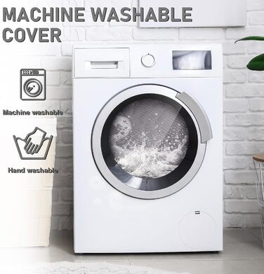 OKYUK Преміум лежанка для собак - захист дивану для тварин, ручної роботи та пральна подушка для собак, м'яка лежанка для собак всіх розмірів (Kord Hellgrau, 75 x 75CM) 75 x 75 x 10 cm Kord Hellgrau