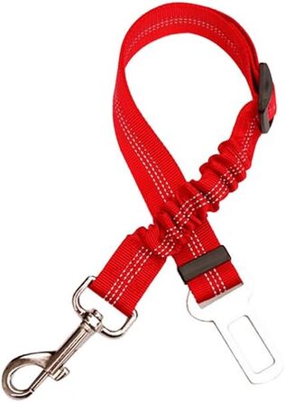 Автомобільний поводок для собак, безпечний, регульований, еластичний, 2 шт. (Червоний)