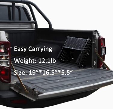 Східці для собак WUDLEP: металевий каркас, складаються, до 68 кг, 5 сходинок