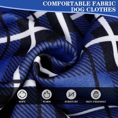 Пуловер з капюшоном для собак ExPawlorer в клітинку, британський стиль, теплий, з отвором для повідка, для всіх порід, цуценят, дівчаток та хлопчиків, рожевий (XX-Large, темно-синій)