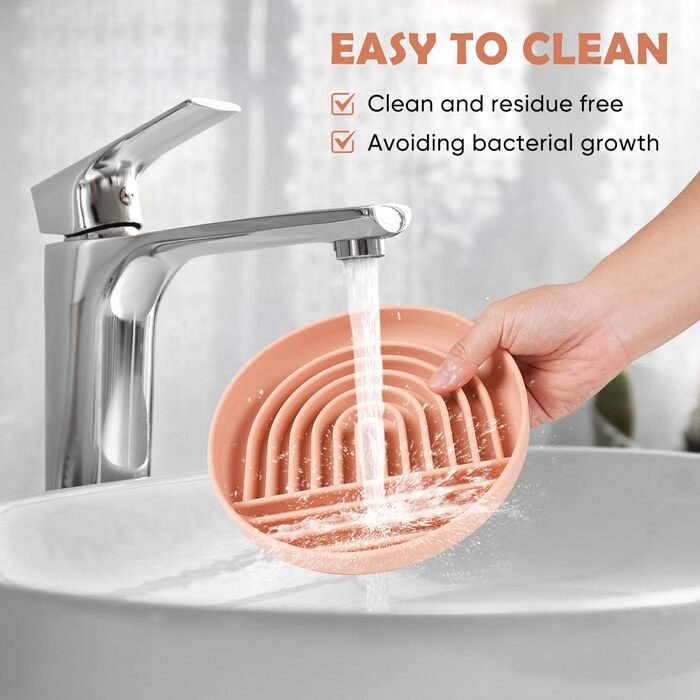 Силіконова миска для собак Slow Food, проти блювоти, не ковзає, рожева