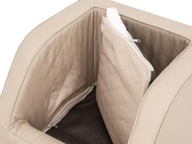 Транспортна переноска для собак та котів, лежанка, підстилка для собак, бежевого кольору, 46x46x31 см