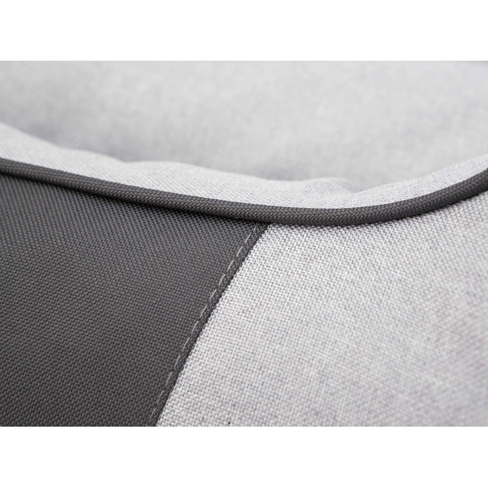 Крісло-ліжко для собак XL 85x65 см, м'яке, сіре (також розміри XXL 110x90 см)