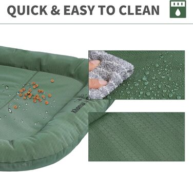 Килимок для собак Khonsu з роликом для шиї, водонепроникний, міцний, великий (до 27 кг), зелений