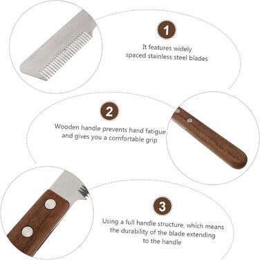 Тойандона - Набір з 2 гребінців для собак та котів: для видалення випалого волосся та масажу