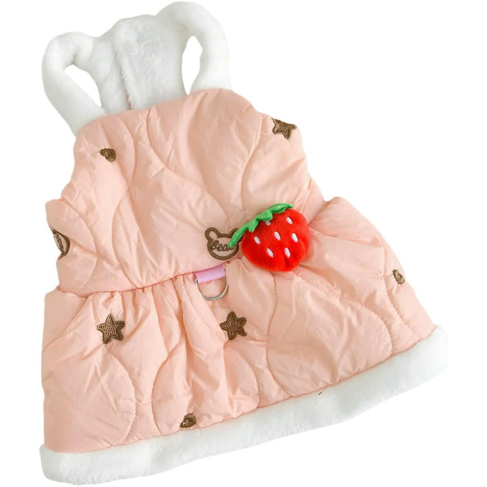 Теплий одяг для собак: курка для Йоркширського тер'єра, чихуахуа. Рожевий/синій, для дрібних собак, осінь/зима