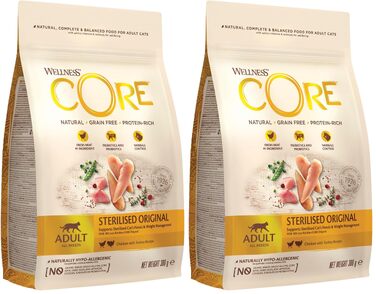 Сухий корм для стерилізованих котів Wellness CORE Original з куркою та індиком, 4 кг