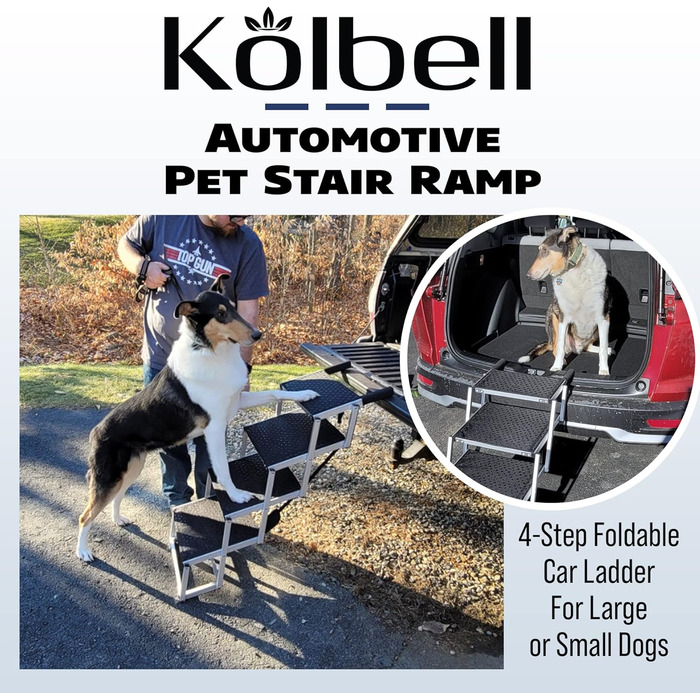Сходинка для собак, алюмінієва, компактна, для великих собак, SUV, авто, вантажівки, з антиковзким покриттям