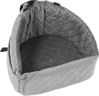 Автокрісло для собак Ejoyous: піднятий крісло для маленьких та середніх собак до 15,9 кг, знімний, з піною з пам'яті, сірий