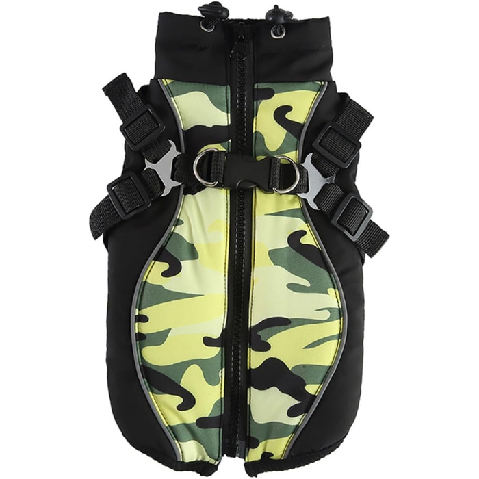 Зносостійкий одяг для цуценят з нагрудником та ремінцем на спину. Дихаючий костюм для собак з легкого матеріалу для маленьких собак. Портативний теплий одяг для собак на особливі випадки