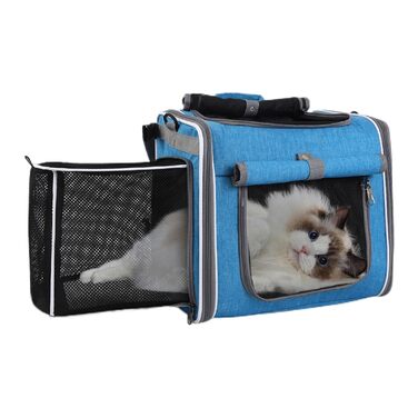 Кошик для собак на велосипед, передній кошик, рюкзак з вентиляцією, регульований транспорт для прогулянок та подорожей