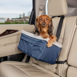 Автокрісло-бустер PetSafe Solvit для домашніх тварин, розмір M, синє, для авто, позашляховиків і вантажівок