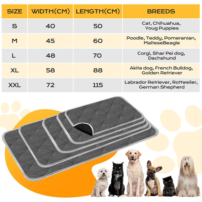 Самогріюча ковдра для котів та собак - тепла підстилка для тварин, XL 58x88 см