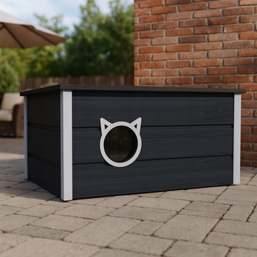 Будинок для кота Chill, окремо стоячий, 73,5x52,5x64 см, з термошторкою