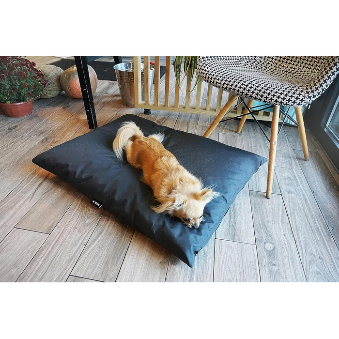 Водонепроникне собаче ліжко 4L Textil ZOE для великих собак, 120x100 см, графіт