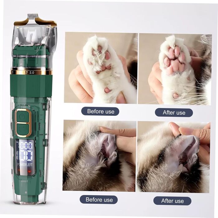 Набір для грумінгу собак POPETPOP: машинка для стрижки шерсті, акумуляторна, бездротова, тиха, з аксесуарами та гребінцями