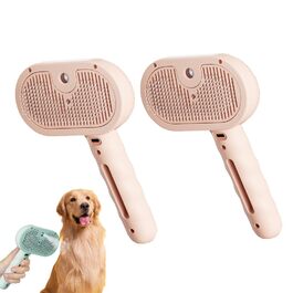 Бурштук для котів Felanis 3-в-1 з розпилювачем, парою та масажем. Підходить для котів та собак. Білий (1 шт) / Рожевий (2 шт)