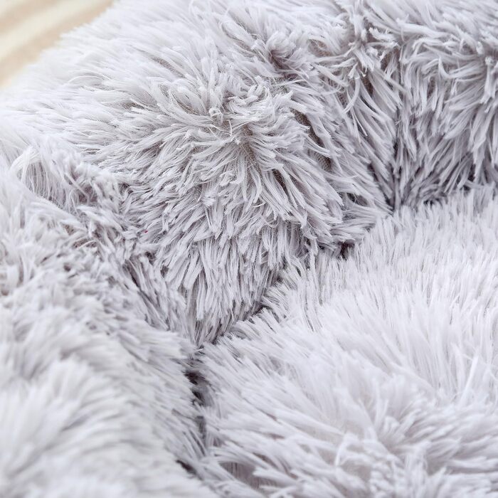 Кругле ліжко для собак та котів, м'яке плюшеве, водонепроникне, 37 см, до 3 кг