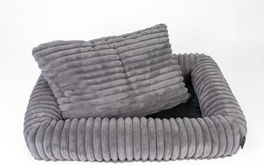 TrendPet Бісквітне ліжко для собак (Сірий, L)