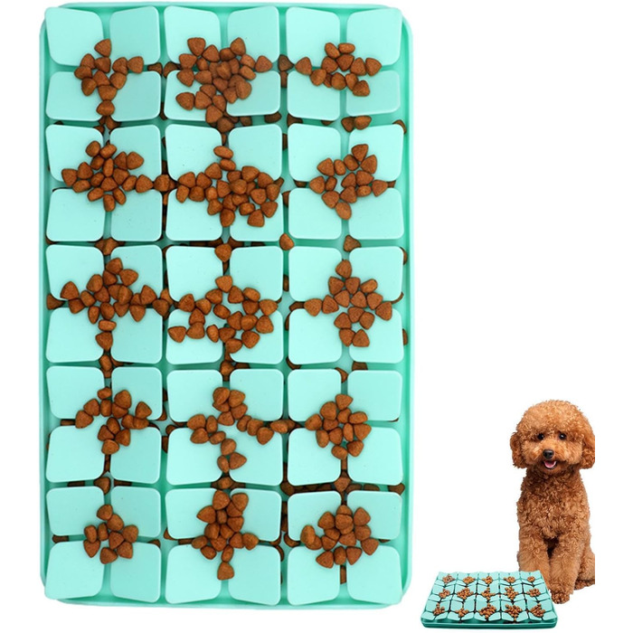 Килимок для собак Katzenschlamm з силікону з присосками, лінза для собак, зменшує нудьгу, підходить для ласощів та їжі, фіолетовий/зелений колір