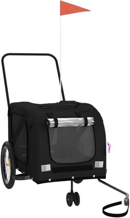 Фарбований поводок для собак з Оксфордської тканини та заліза - Міцний велосипедний причіп для собак - Ідеально для активного відпочинку на природі - Легко миється та довговічний