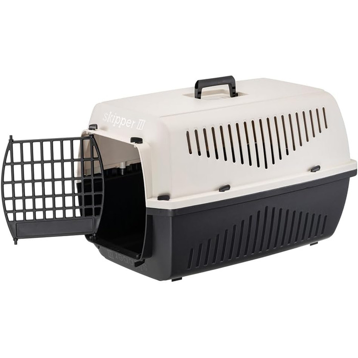 Переноска для котів та собак Ferplast SKIPPER 3, 62x41x38 см, пластик, бежева