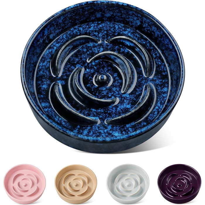 Миска для собак з кераміки Vancasso Antischlingnapf, блакитна, для середніх та великих собак (15,9 см)