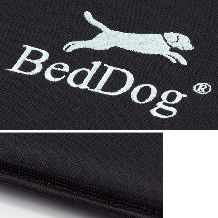 Килимок для собак BedDog® CORA - зручний лежак з Cordura, міцний, великий, чорний (60x40 см)