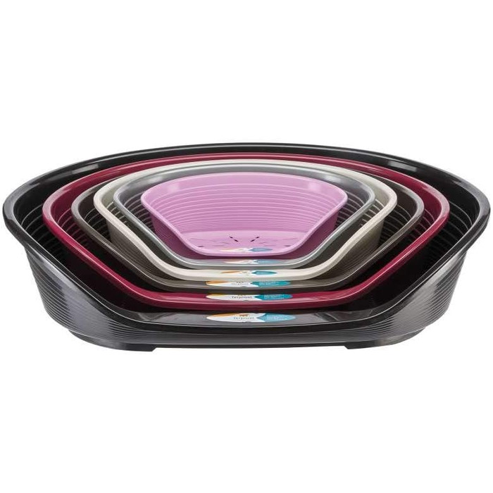 Лежанка для собак та котів Ferplast Siesta Deluxe 4, рожева, 61,5 x 45 x 21,5 см