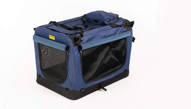 Транспортна переноска для собак та котів COOL PET, 102x69x80 см, складана, блакитна