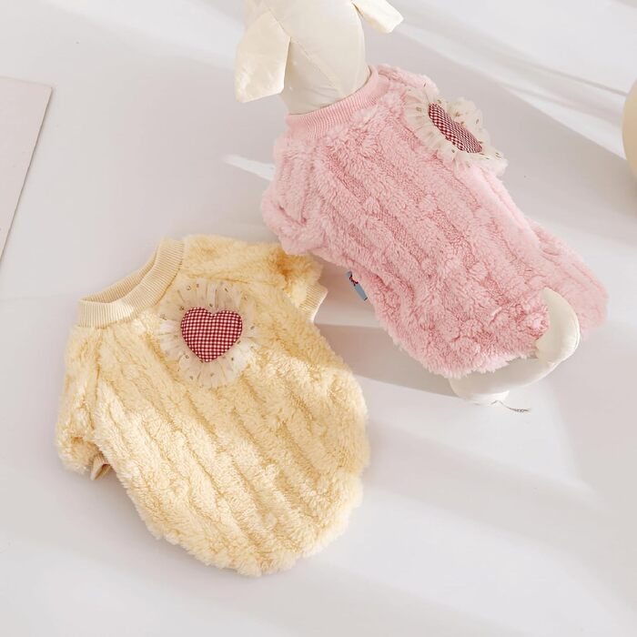 Теплий пуловер для кота з м'якої бавовни, рожевий котик, ростовка L (4-5 кг), з мішечком для одягу